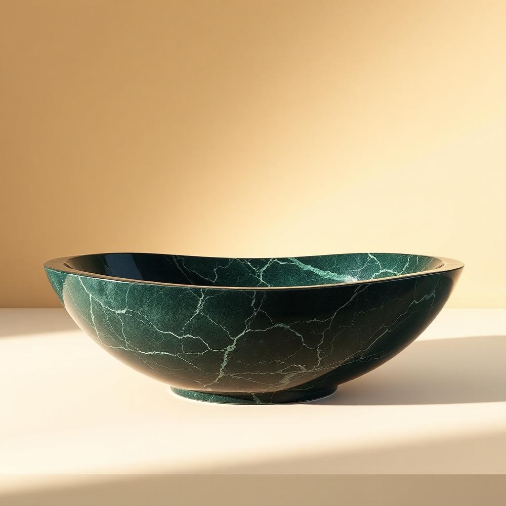 Verdant Marble Bowl
